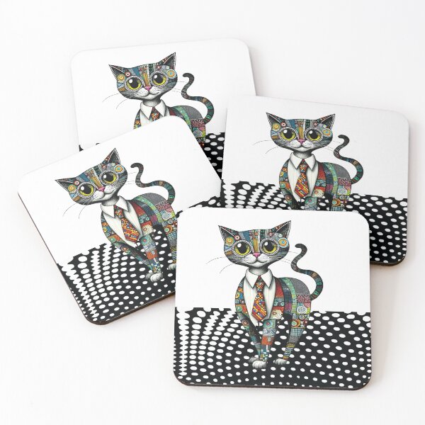 Item preview, Patchwork Purr-spective 3 designed and sold by ramboe.