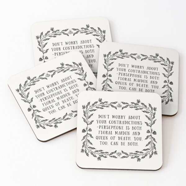 Item preview, Persephone Contradictions Quote designed and sold by KatsCarnations.