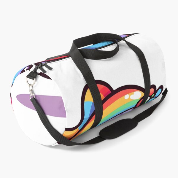 Item preview, Kawaii Buoyant Demon: Wearing A Rainbow Scarf And Hat designed and sold by CanvasCutie.