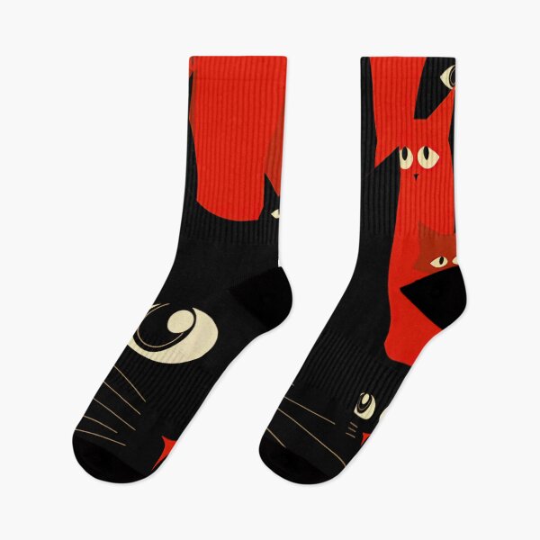 Item preview, gato negro en fondo rojo designed and sold by haroulita.