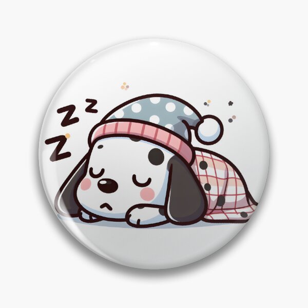 Item preview, Kawaii Dalmatian With Nightcap designed and sold by CanvasCutie.