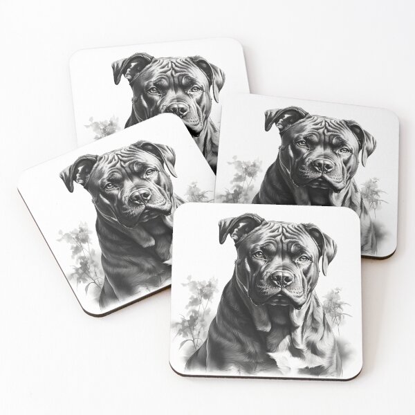 Item preview, Black and white Cane Corso pencil drawing designed and sold by Pencil-Art.
