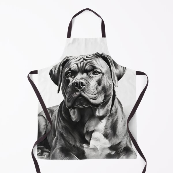 Item preview, Black and white Cane Corso pencil drawing designed and sold by Pencil-Art.