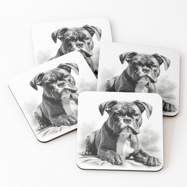 Item preview, Boxer pencil drawing designed and sold by Pencil-Art.