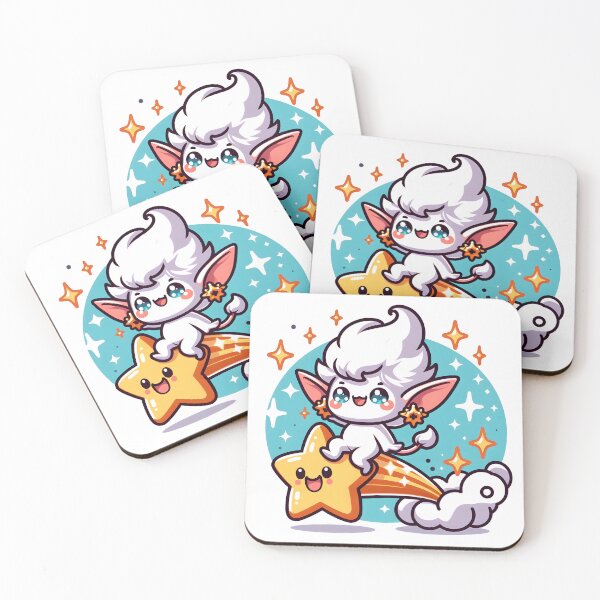 Item preview, Kawaii Dynamic Imp With Sparkly Earrings designed and sold by CanvasCutie.
