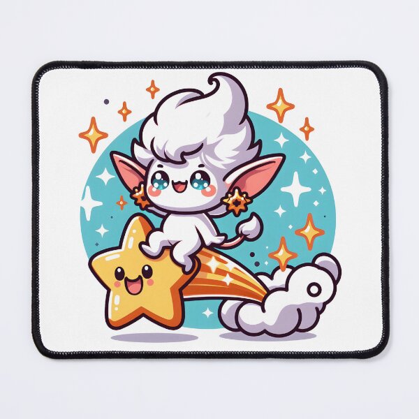 Item preview, Kawaii Dynamic Imp With Sparkly Earrings designed and sold by CanvasCutie.