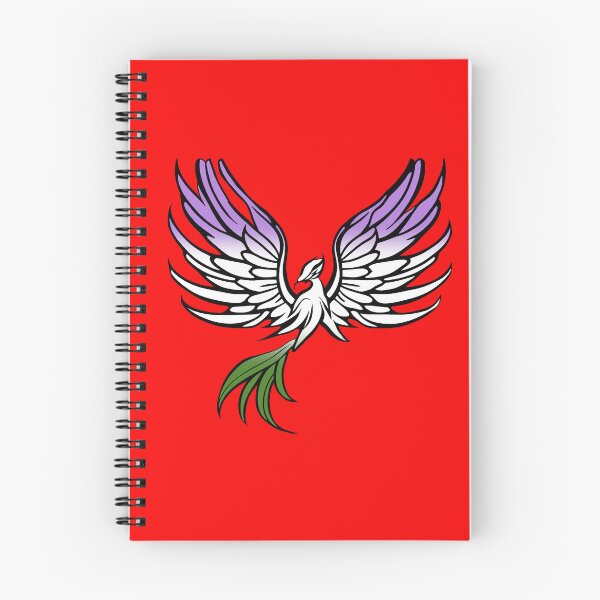 Item preview, Majestic Genderqueer Pride Flag Phoenix, Genderqueer Pride Design designed and sold by Travelslightly.