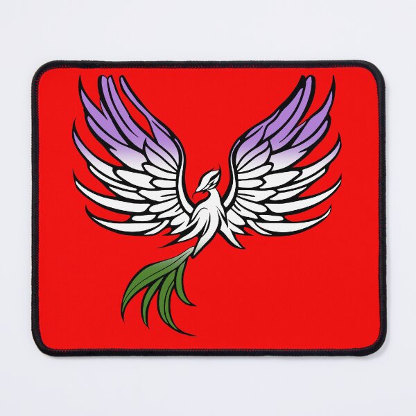 Item preview, Majestic Genderqueer Pride Flag Phoenix, Genderqueer Pride Design designed and sold by Travelslightly.
