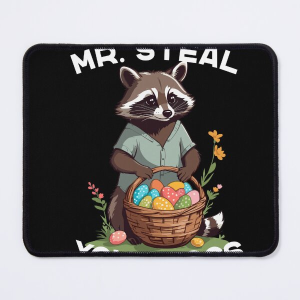 Item preview, Funny raccoon costume Easter eggs Easter bunnies designed and sold by LuminOrb.