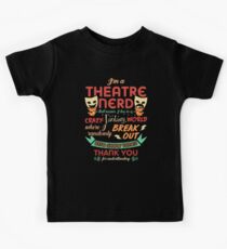 Theatre Nerd Funny Definition Kids Tee