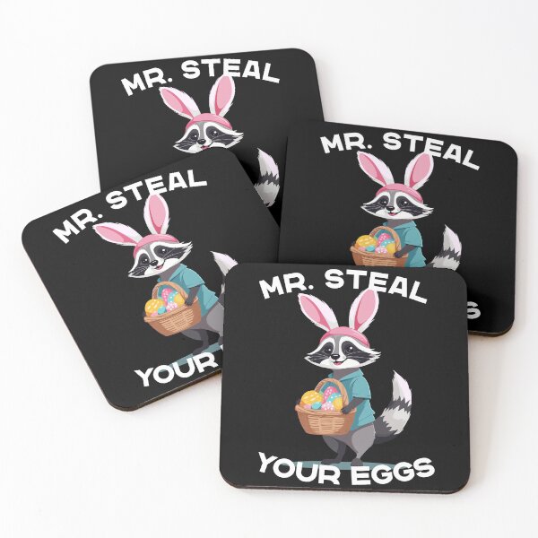 Item preview, Funny raccoon costume cute Easter eggs designed and sold by LuminOrb.