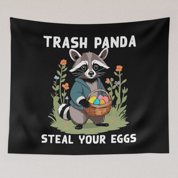 Item preview, Funny raccoon saying Easter bunny costume designed and sold by LuminOrb.