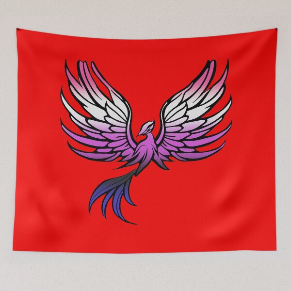 Item preview, Majestic Genderfluid Pride Flag Phoenix, Genderfluid Pride Design designed and sold by Travelslightly.