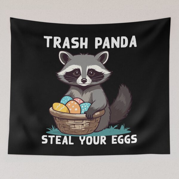 Item preview, Funny raccoon saying Easter bunny costume designed and sold by LuminOrb.