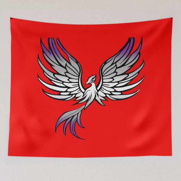 Item preview, Majestic Graysexual Pride Flag Phoenix, Greysexual Pride Design designed and sold by Travelslightly.