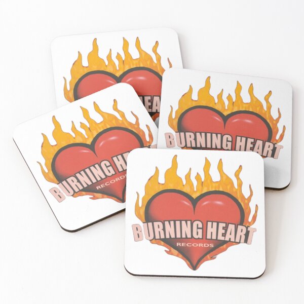 Item preview, burning heart designed and sold by mirrorbubble.