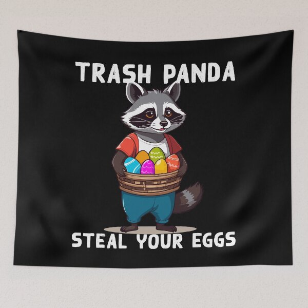 Item preview, Funny raccoon costume cute Easter eggs designed and sold by LuminOrb.