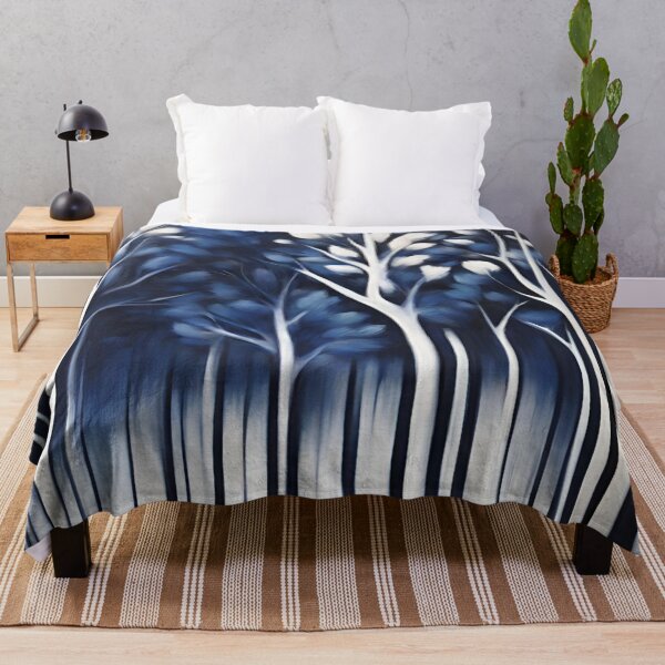 Item preview, trees, dark blue abstract designed and sold by NingningS.