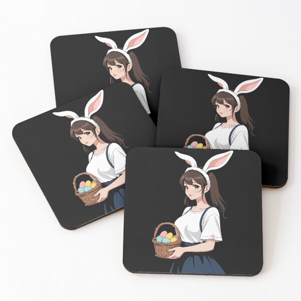 Item preview, Anime Easter Kawaii Easter Bunny Manga Girl Otaku designed and sold by LuminOrb.