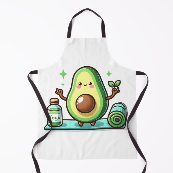 Item preview, Kawaii Avocado With A Yoga Mat designed and sold by CanvasCutie.