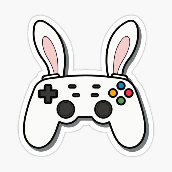 Happy Easter Bunny Egg Video Game Boys Kids Men Easter Gamer  Art