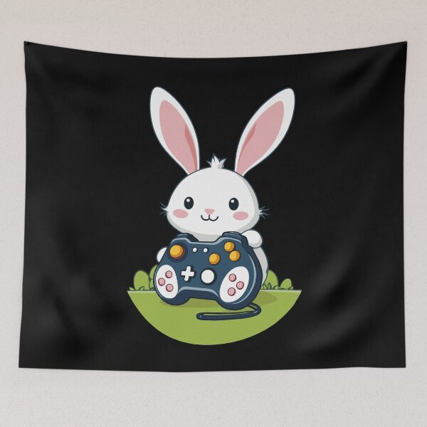 Item preview, Easter bunny gamer and gaming streetwear design designed and sold by LuminOrb.
