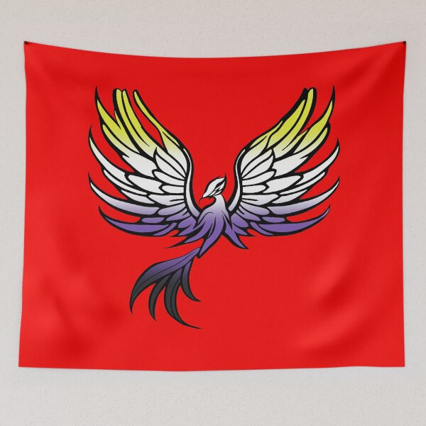Item preview, Majestic Nonbinary Pride Flag Phoenix, Enby Pride Design designed and sold by Travelslightly.