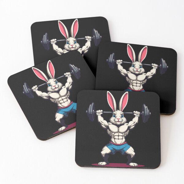 Item preview, Easter Bunny Body Building Animal Funny Workout designed and sold by LuminOrb.