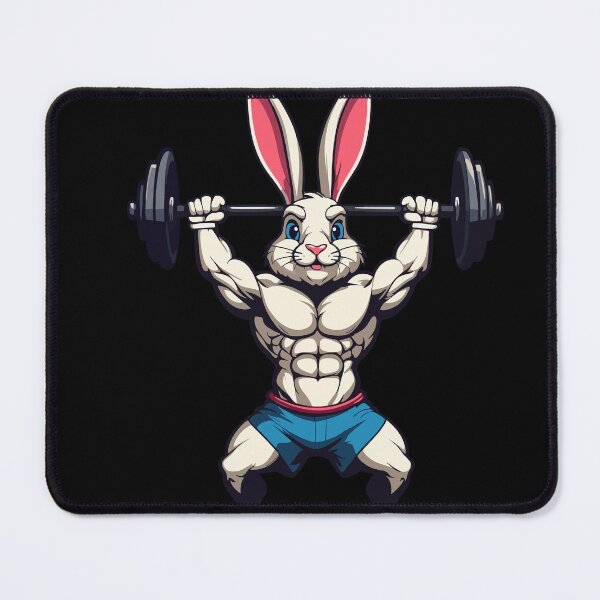Item preview, Easter Bunny Body Building Animal Funny Workout designed and sold by LuminOrb.