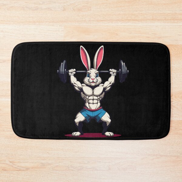 Item preview, Easter Bunny Body Building Animal Funny Workout designed and sold by LuminOrb.