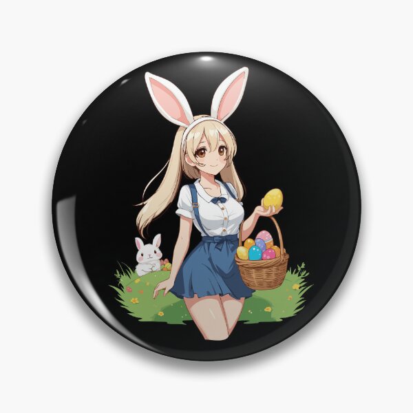 Item preview, Anime Easter Kawaii Easter Bunny Manga Girl Otaku designed and sold by LuminOrb.