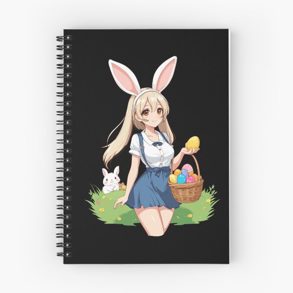 Item preview, Anime Easter Kawaii Easter Bunny Manga Girl Otaku designed and sold by LuminOrb.