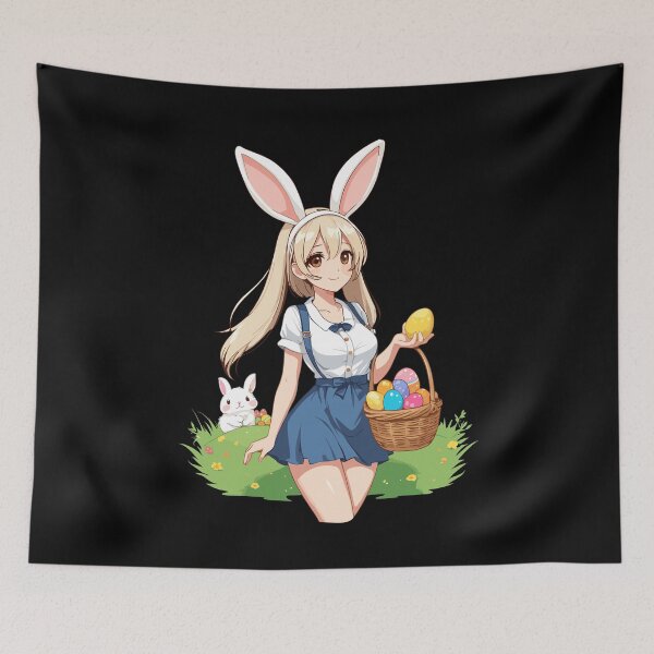 Item preview, Anime Easter Kawaii Easter Bunny Manga Girl Otaku designed and sold by LuminOrb.