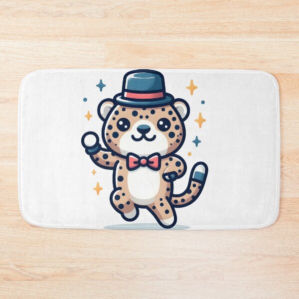 Item preview, Kawaii Jaguar With Bow Tie And Top Hat designed and sold by CanvasCutie.