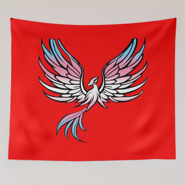Item preview, Majestic Transgender Pride Flag Phoenix, Trans Pride Design designed and sold by Travelslightly.