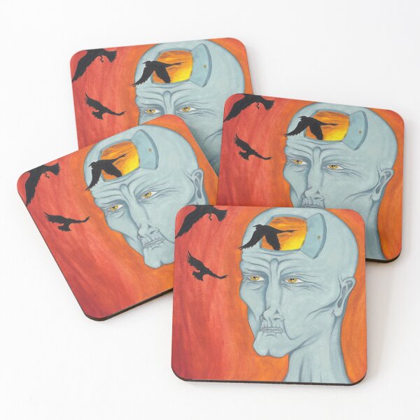 Item preview, "Cuckoo" surreal oil painting designed and sold by RedFinchDesigns.