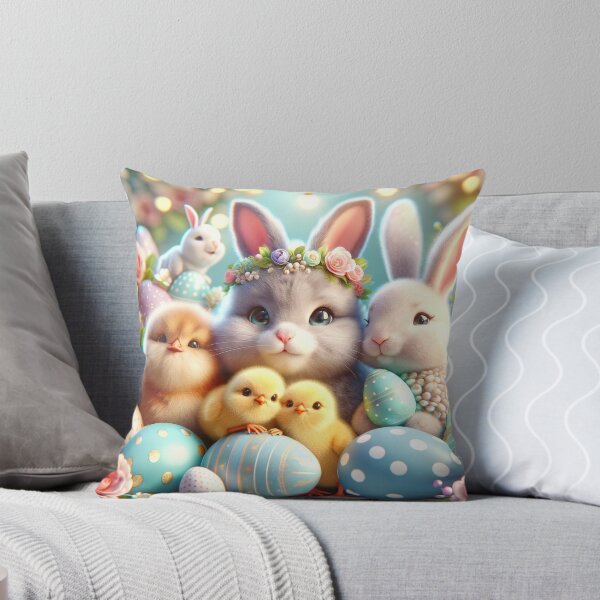 Item preview, Enchanted Easter: Adorable Bunnies, Spring Chicks, and Decorated Floral Eggs - A Pastel Springtime Delight - Design 001 designed and sold by PrintOnMyDemand.