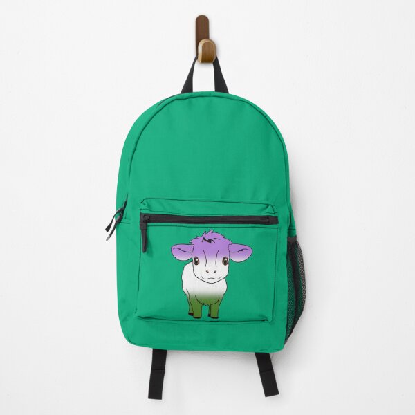 Item preview, Cute Genderqueer Pride Flag Cow, Kawaii Queer Pride Design designed and sold by Travelslightly.