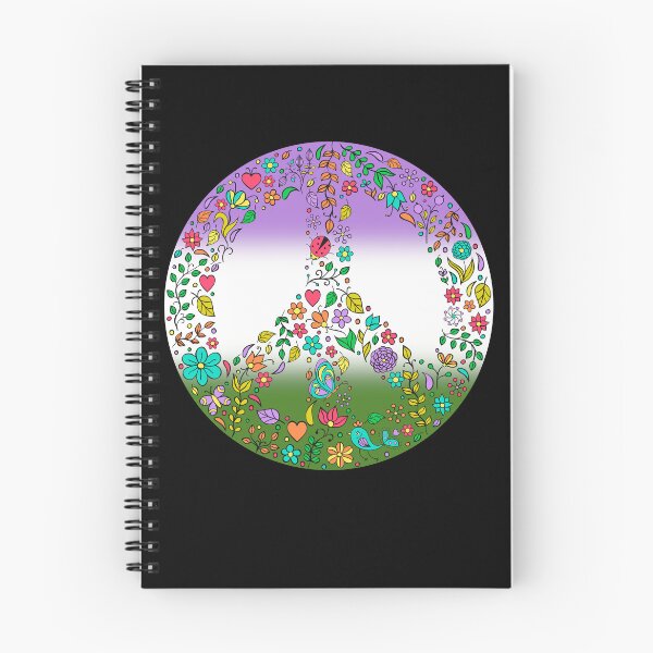 Item preview, Hippie Vibes Genderqueer Pride Flag Peace Sign, Subtle Queer Pride Design designed and sold by Travelslightly.