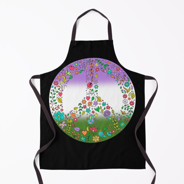 Item preview, Hippie Vibes Genderqueer Pride Flag Peace Sign, Subtle Queer Pride Design designed and sold by Travelslightly.