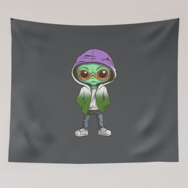 Item preview, Genderqueer Pride Flag Alien, Subtle Queer Pride Design designed and sold by Travelslightly.