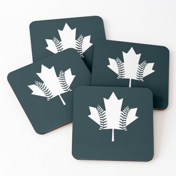 Item preview, Maple Leaf Baseball (White) Fitted V-Neck  designed and sold by SpecialJoyGifts.