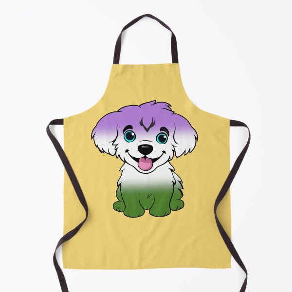 Item preview, Cute Genderqueer Pride Flag Puppy, Subtle Queer Kawaii Dog Design designed and sold by Travelslightly.