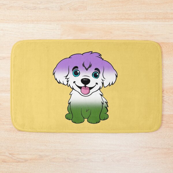 Item preview, Cute Genderqueer Pride Flag Puppy, Subtle Queer Kawaii Dog Design designed and sold by Travelslightly.