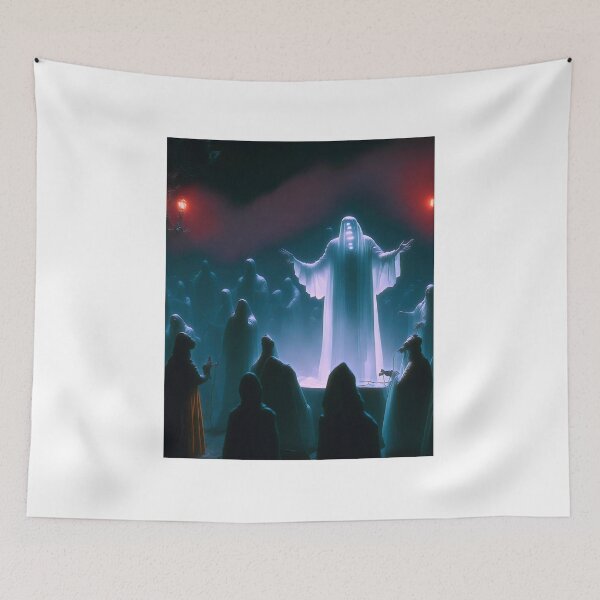 Item preview, Ghostly Gathering: Party in the Graveyard Art Print designed and sold by REALKIRAN.