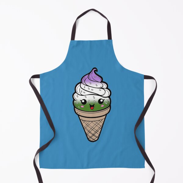 Item preview, Sweet Genderqueer Pride Flag Ice Cream, Subtle Queer Kawaii Ice Cream Cone Design designed and sold by Travelslightly.