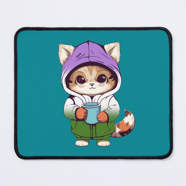 Item preview, Cute Genderqueer Pride Flag Cat, Subtle Queer Kawaii Cat Design designed and sold by Travelslightly.