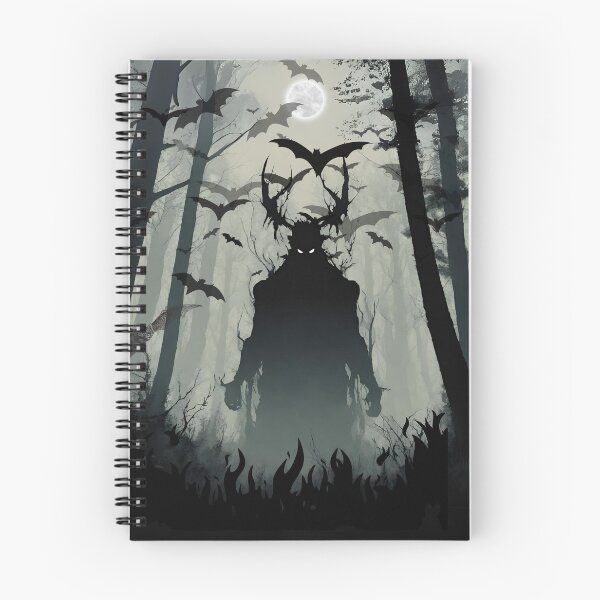 Item preview, Devil in the dark forest with bats in the moon night designed and sold by DigiArtNDesign.