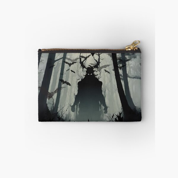 Item preview, Devil in the dark forest with bats in the moon night designed and sold by DigiArtNDesign.