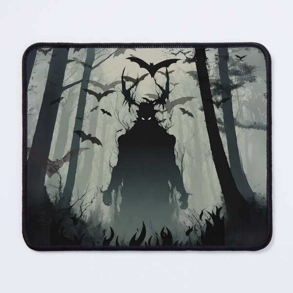 Item preview, Devil in the dark forest with bats in the moon night designed and sold by DigiArtNDesign.
